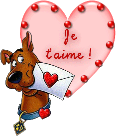 gif je t'aime Scoobydoo